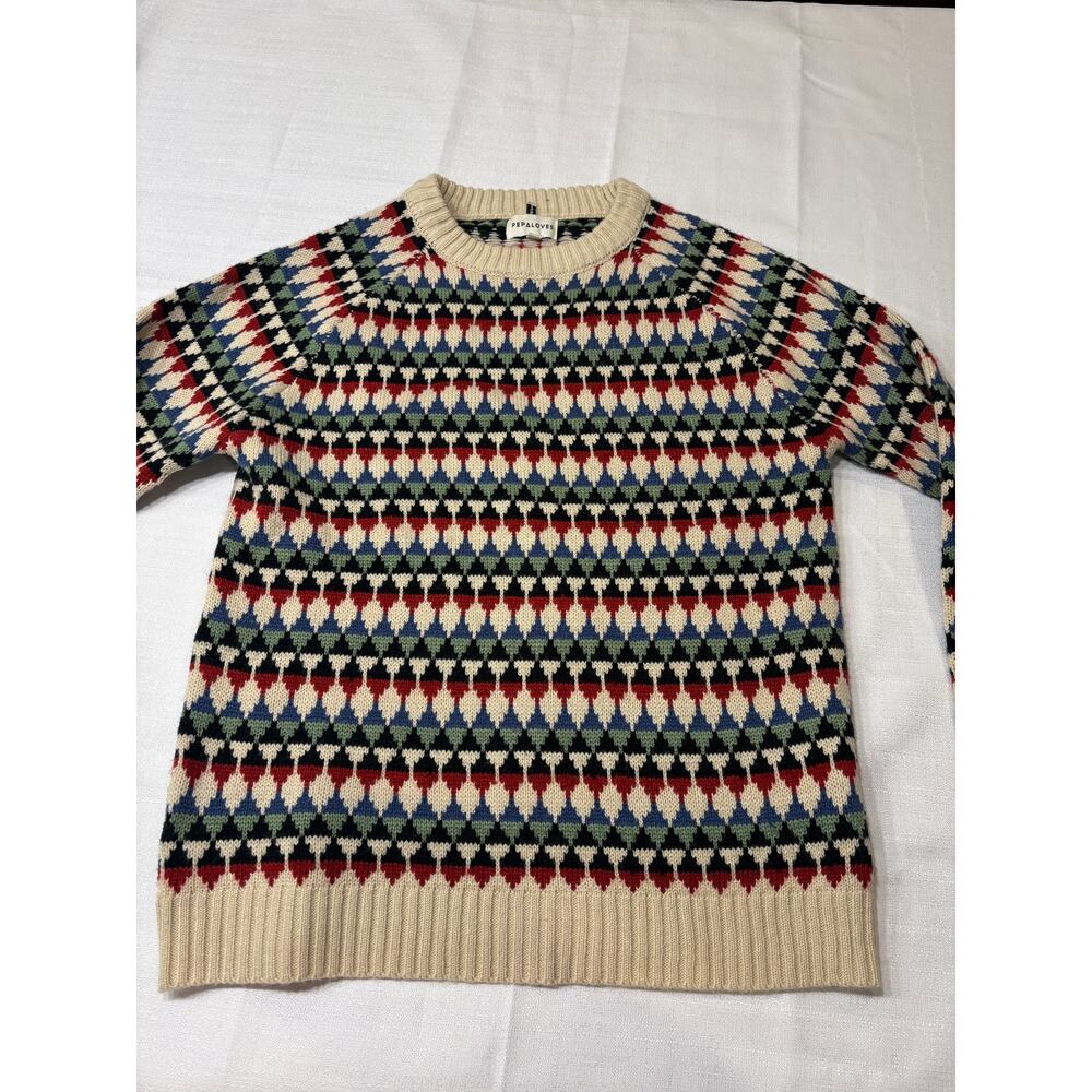 Anthropologie Pepaloves Taylor Oversized Print Sweater Size XS Excellent Cond - Picture 3 of 8
